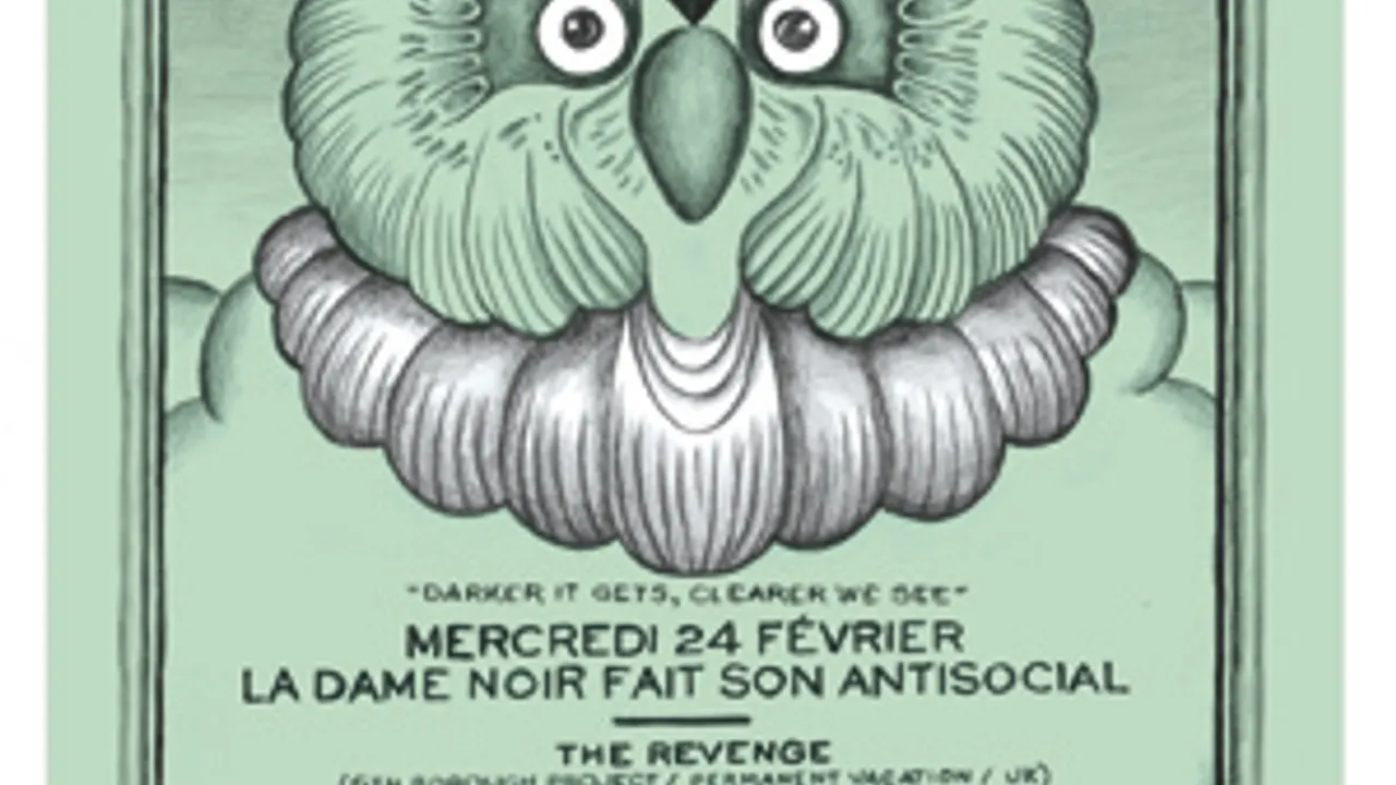LA DAME NOIR FAIT SON ANTISOCIAL