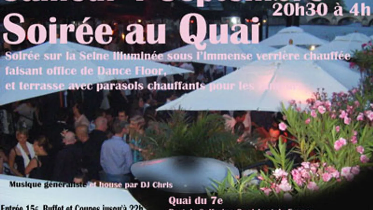 SUMMER 2010-Péniche Le QUAI avec buffet offert