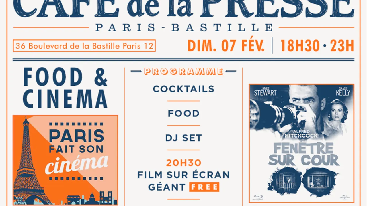 Food & Cinéma : Fenêtre Sur Cour