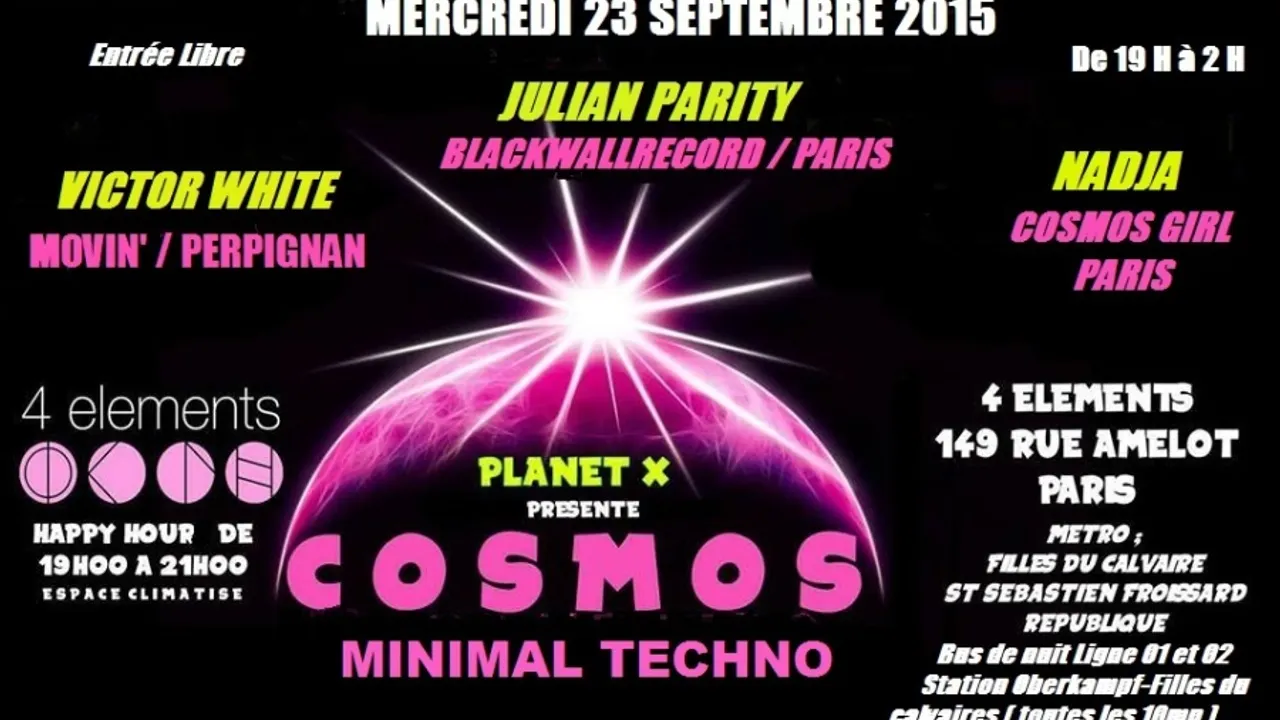 Planet X Présente Minimal Cosmos Party