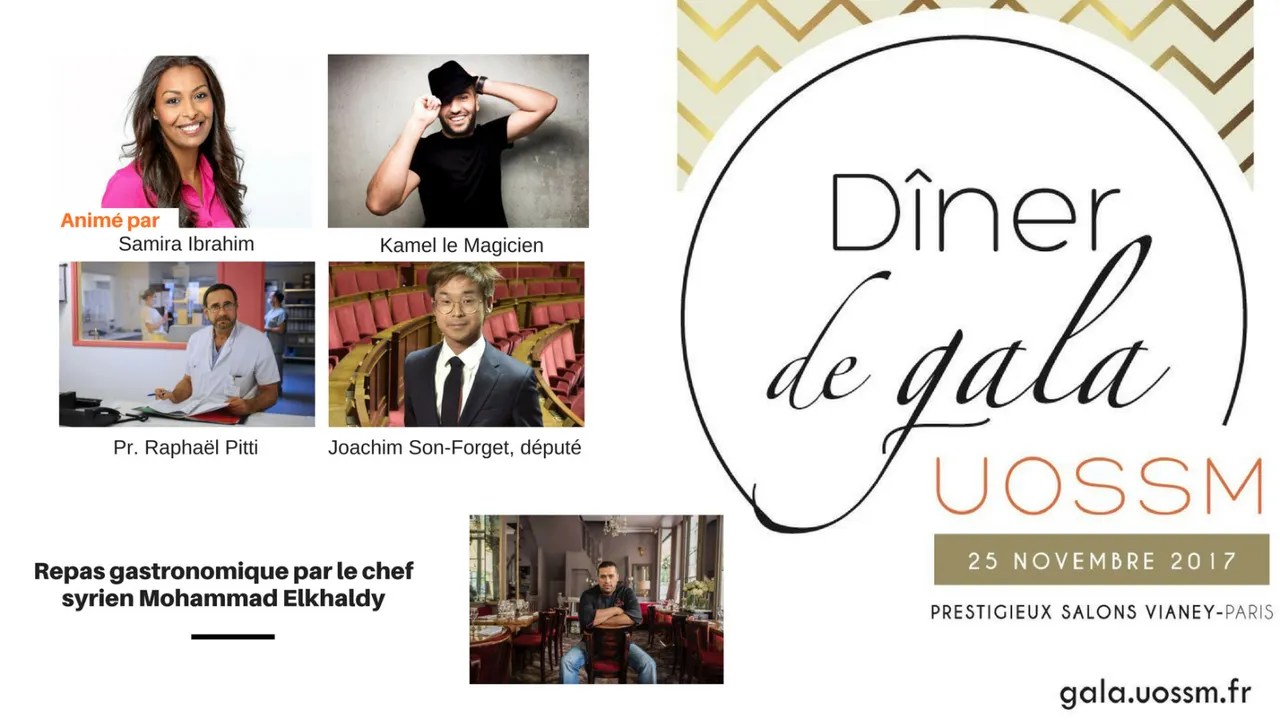 Grand dîner de gala caritatif au profit des actions médicales de l'UOSSM en Syrie