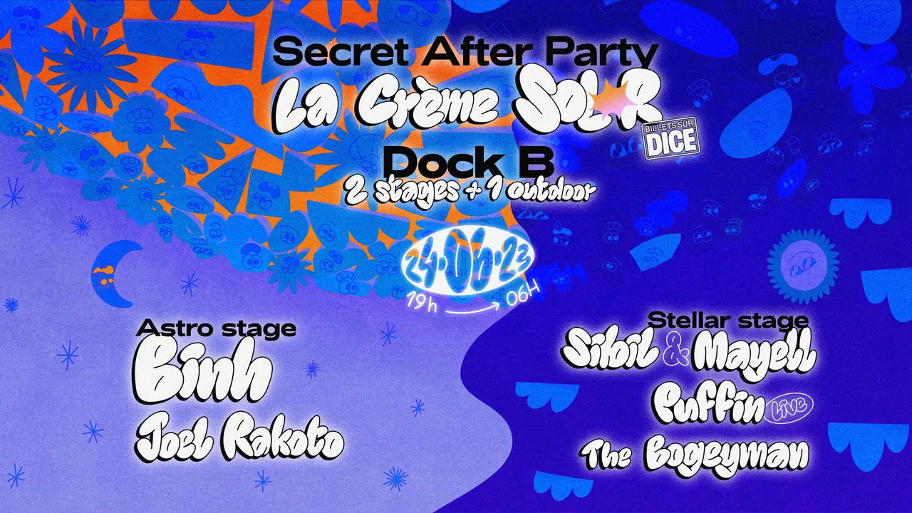 Crème SOL-R After Party à DOCK B
