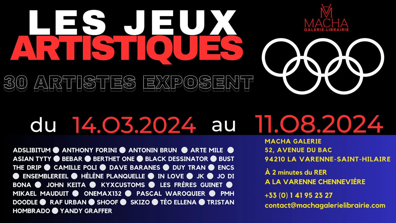 Les Jeux artistisques : 30 artistes exposent !