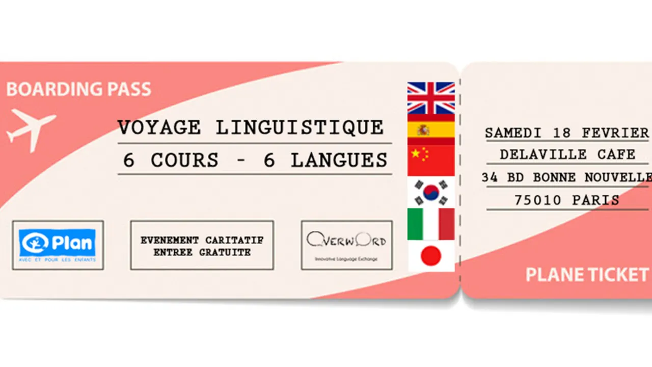 Voyage Linguistique - 6 cours originaux dans 6 langues étrangères