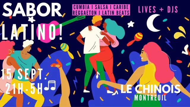 Sabor Latino ~ Soirée latin vibes live et clubbing cumbia, salsa, reggaeton & caribe l!