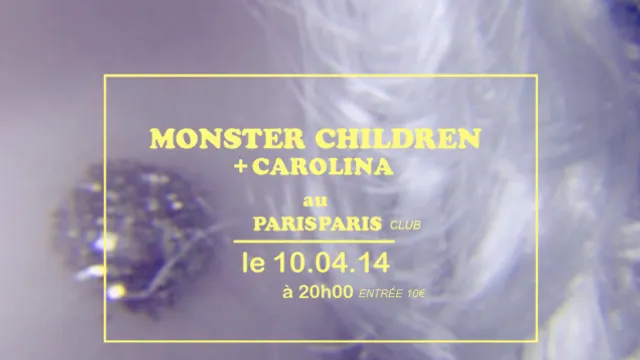 Concert : Monster Children & Carolina