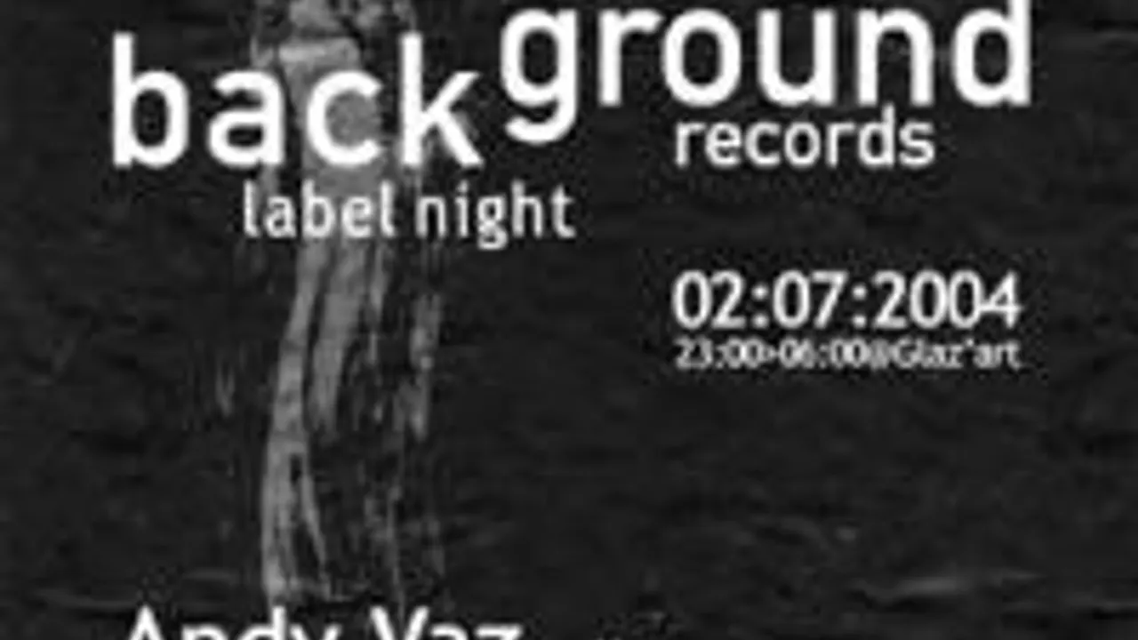Oto Pres. Background Records Label Night