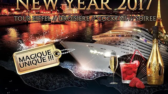 CRAZY BOAT TOUR EIFFEL CROISIERE VIP NEW YEAR 2017  DEUX AMBIANCES  LATINO  / GENERALISTE