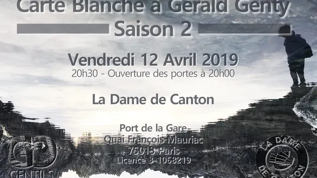 Carte blanche à GERALD GENTY