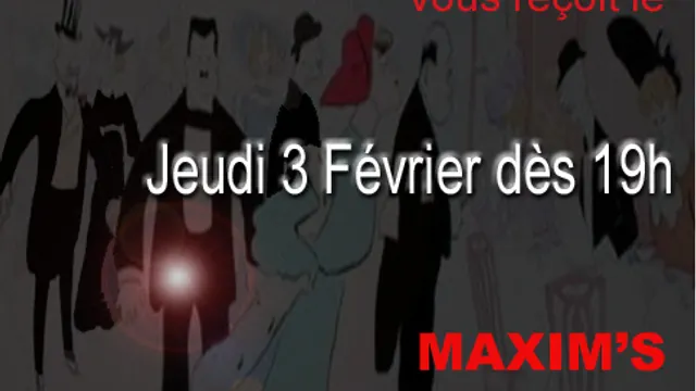 AfterWork reservée aux trentenaires chez MAXIM'S