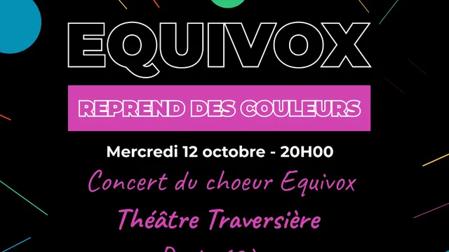 Concert chœur LGBTQIA+ de Paris : "Equivox reprend des couleurs"