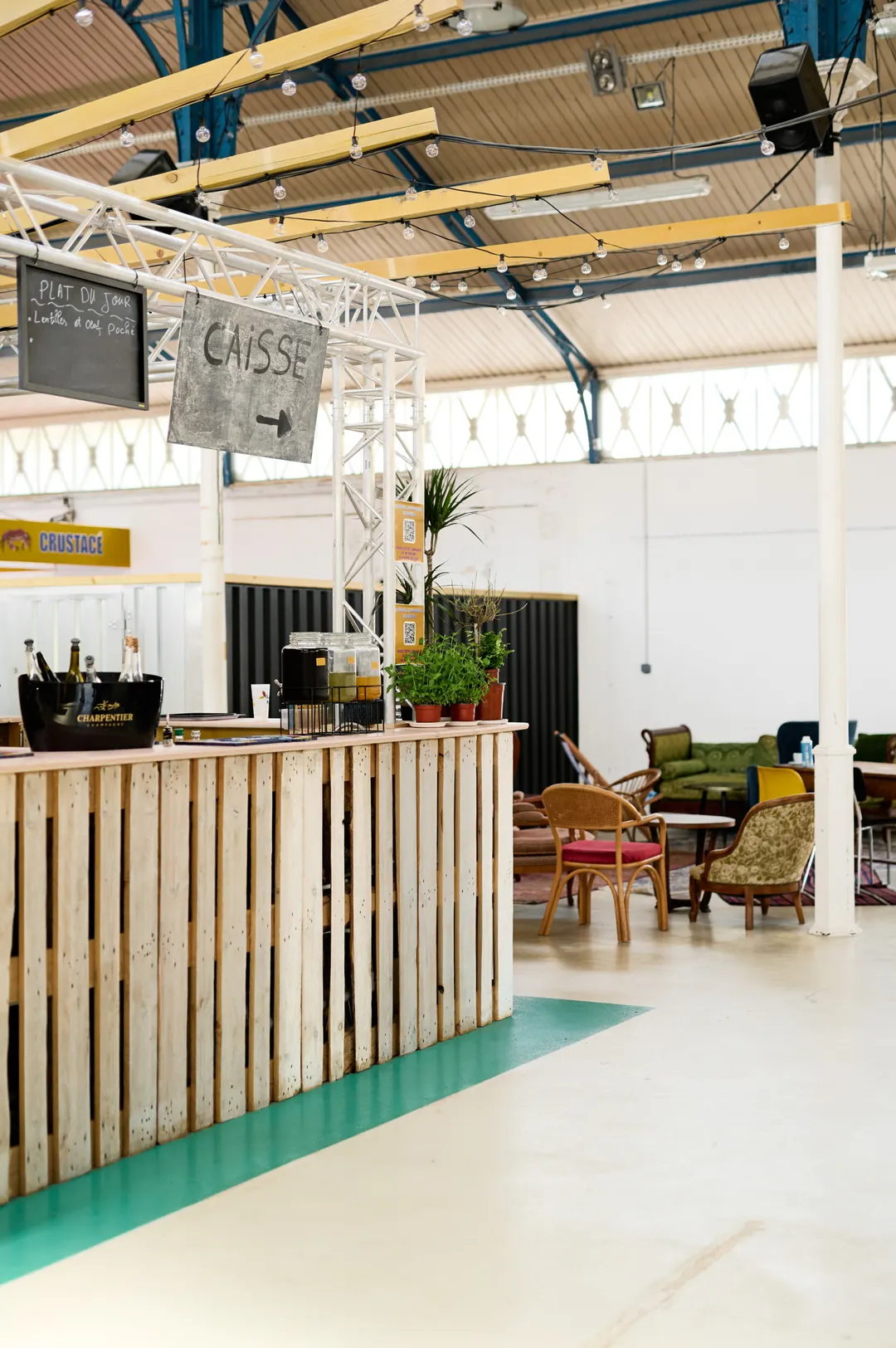 La Halle Flachat Restaurant Bar Asnières-sur-Seine