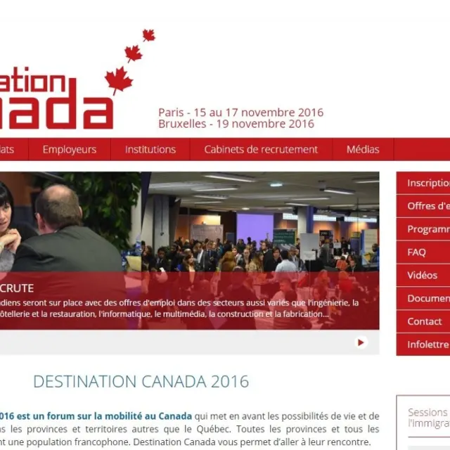Destination Canada Éducation en ligne 20-22 NOV