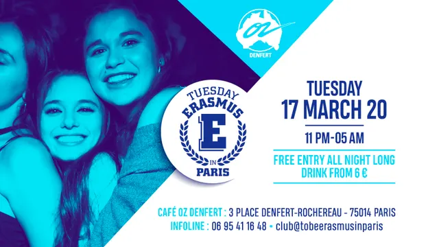TUESDAY ERASMUS IN PARIS