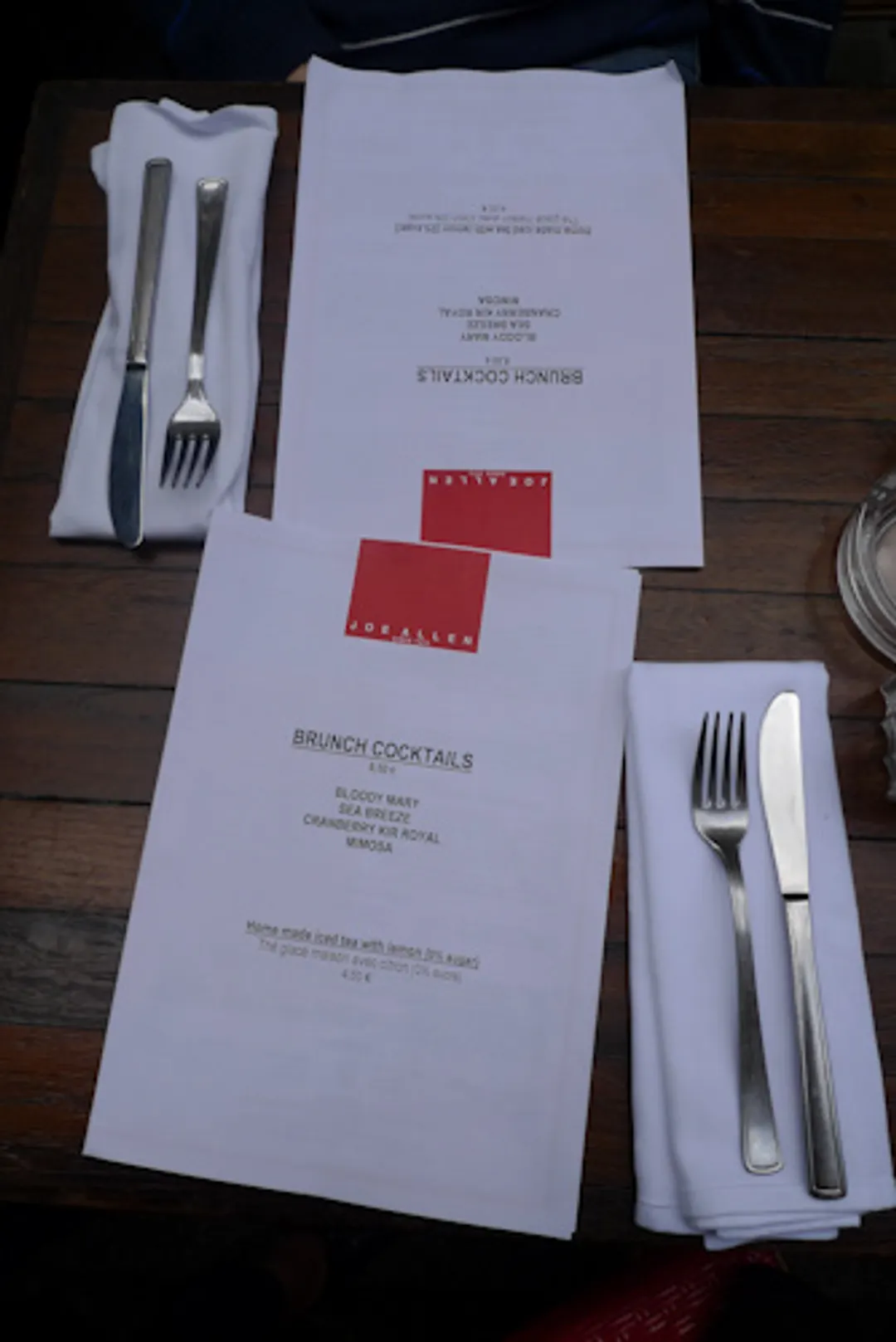 Joe Allen Restaurant Paris