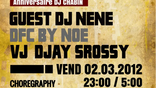 DJ CHABIN FETE SON ANNIVERSAIRE