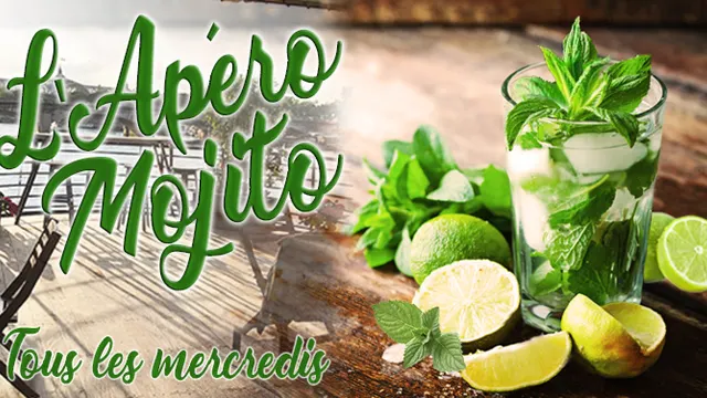 L'APERO MOJITO (GRATUIT, DOUBLE TERRASSE GEANTE AVEC VUE PANORAMIQUE A 360, BARBECUE GEANT, MOJITOS)