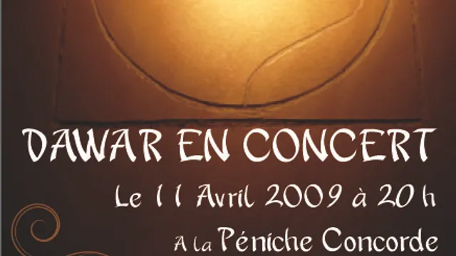 DAWAR en concert à la Péniche Concorde Atlantique