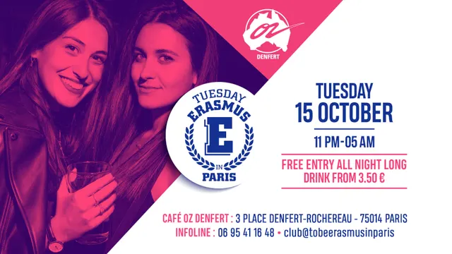 Tuesday Erasmus In Paris