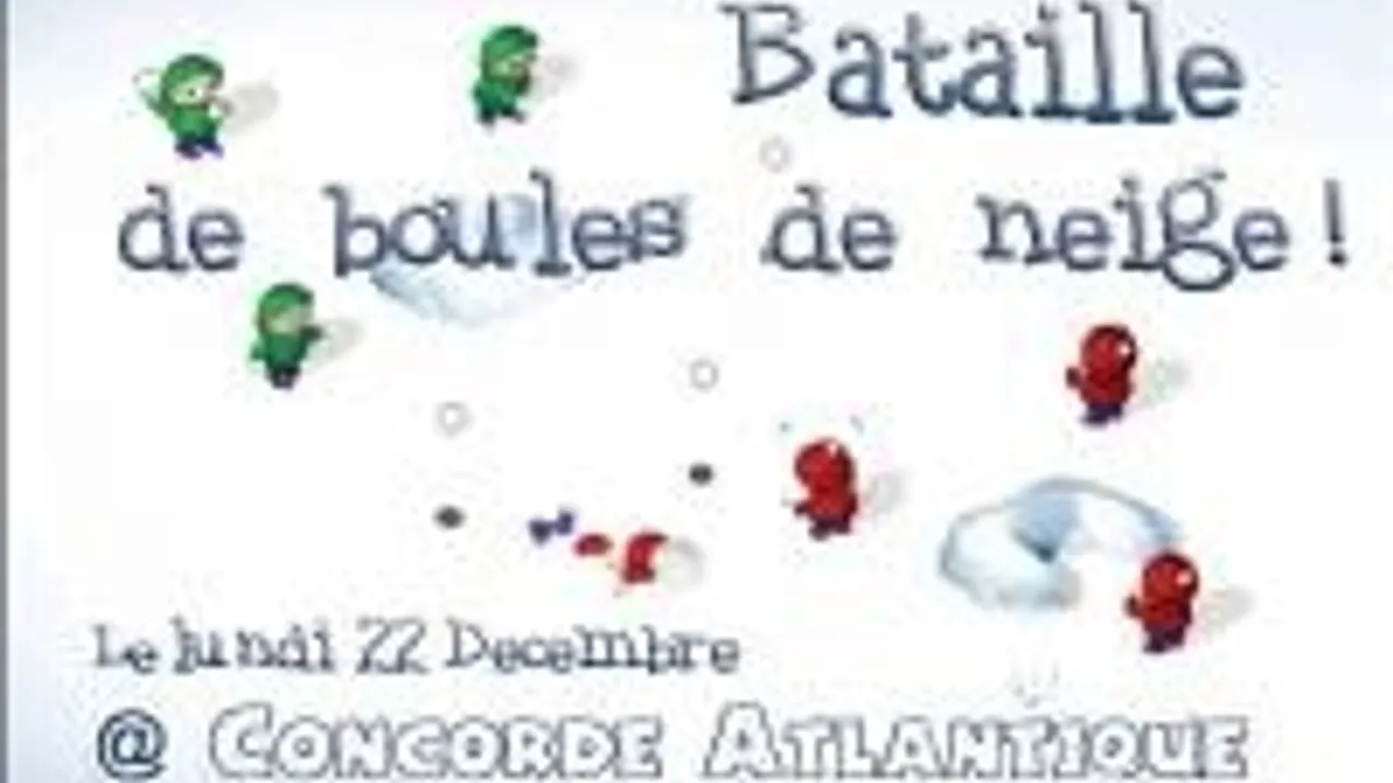 Bataille De Boules De Neige