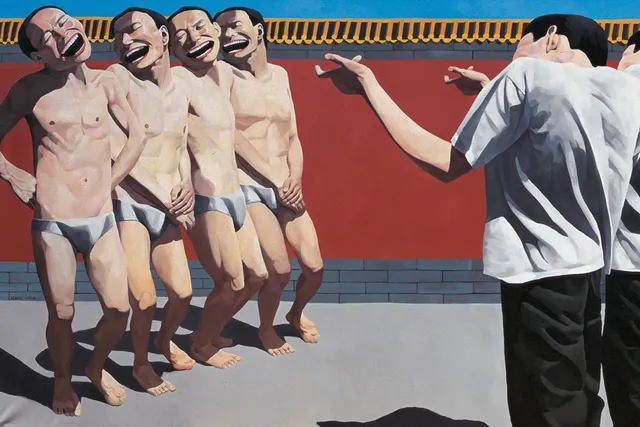 Yue Minjun : fou rire cynique à la fondation Cartier