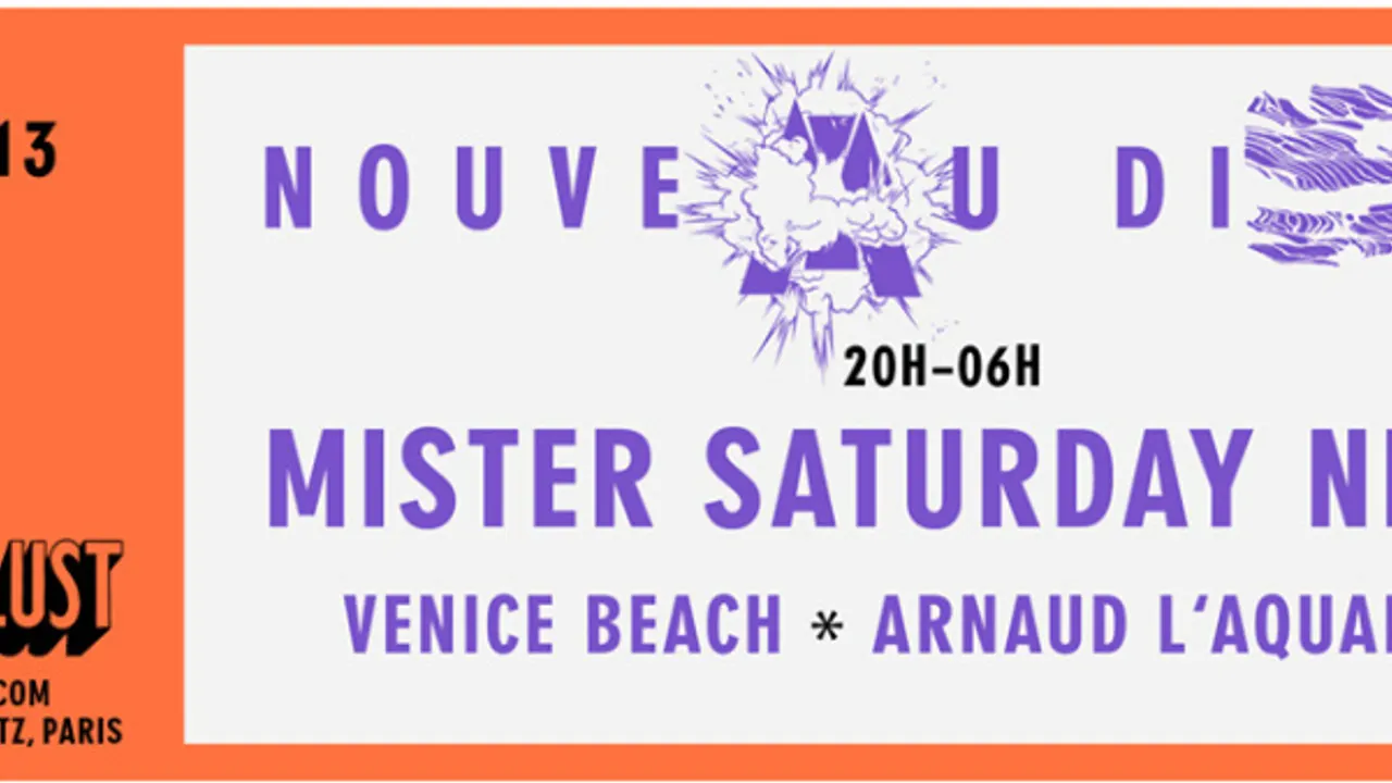 NOUVEAU DISCO : Mister Saturday Night ,Venice beach, Arnaud L'aquarium