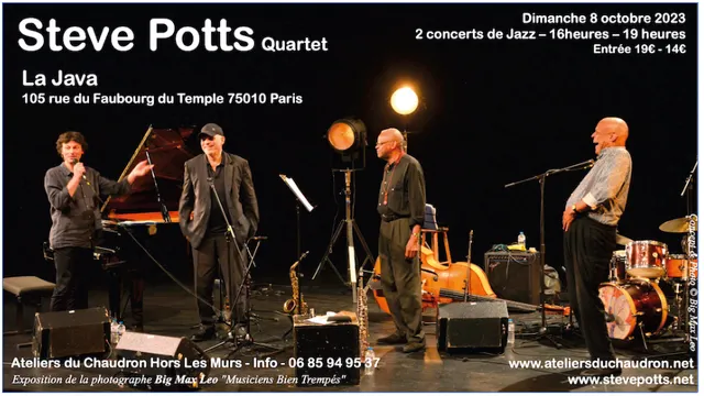 MUSIQUE POUR LE DIMANCE - STEVE POTTS À LA JAVA - LE 8 OCTOBRE 2023