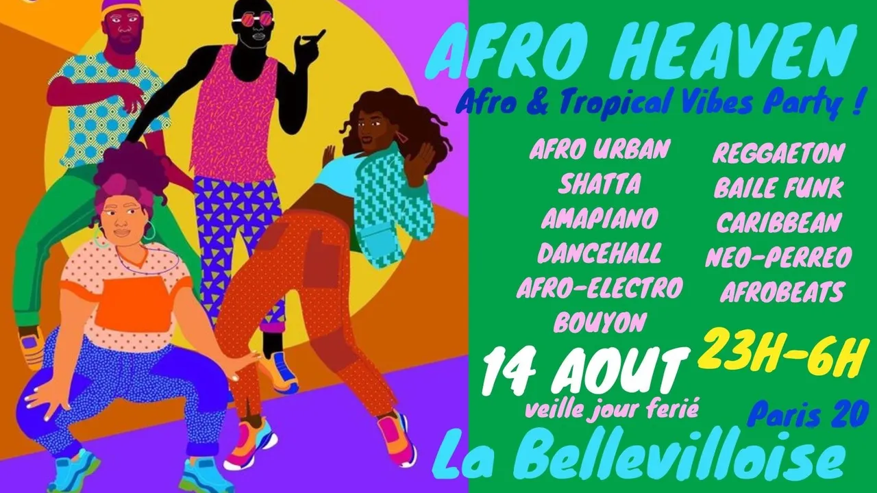 Afro Heaven ~ Afro & Tropical Vibes Party à La Bellevilloise !