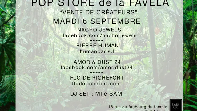 Le POP UP STORE de la FAVELA