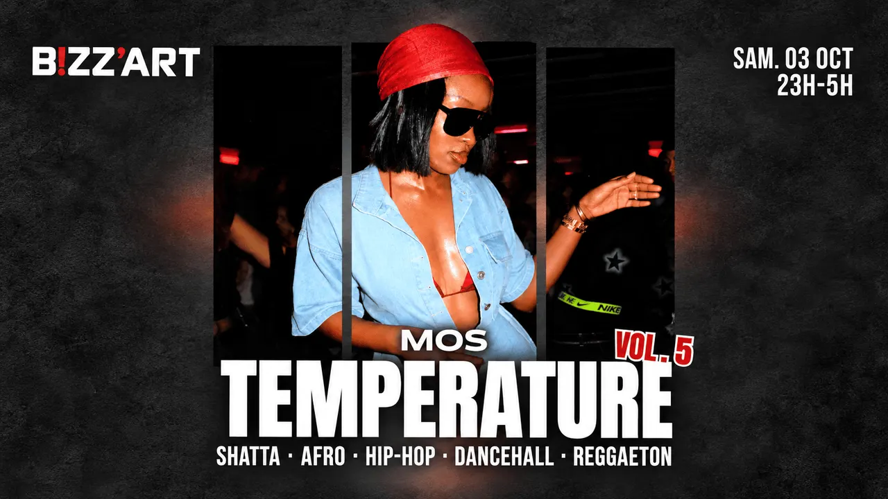 TEMPERATURE #5 – Soirée Afro Shatta Hip-Hop Paris | 03.10.26