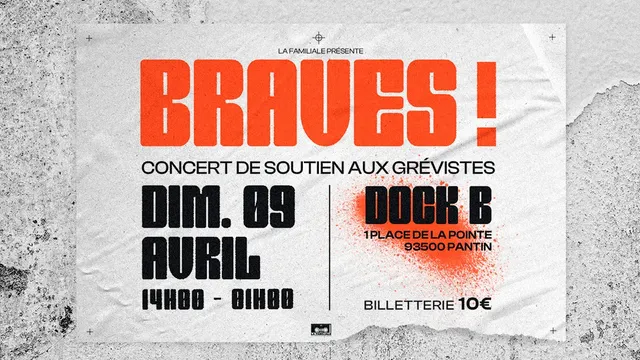 BRAVES ! Concert de solidarité // DOCK B