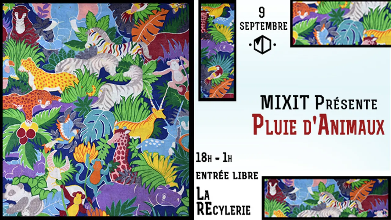 Mix'it présente : Pluie d'Animaux à La REcyclerie