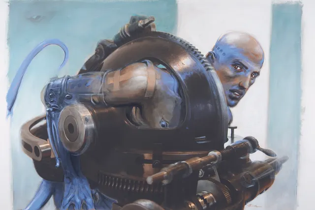 Enki Bilal au Musée des arts et métiers : l'homme, la bête et la machine