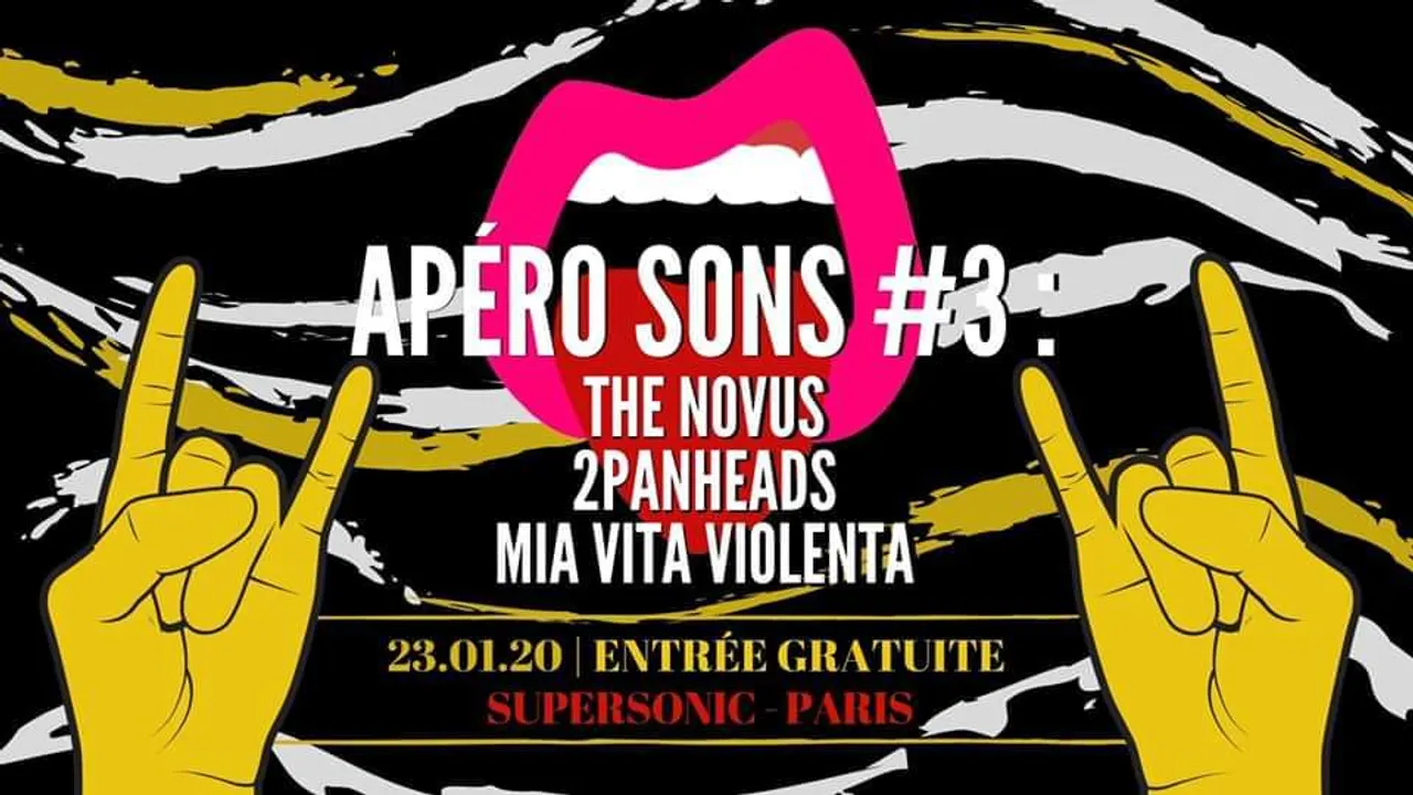 Apéro Sons #3 : The Novus, 2PanHeads, Mia Vita Violenta |Gratuit