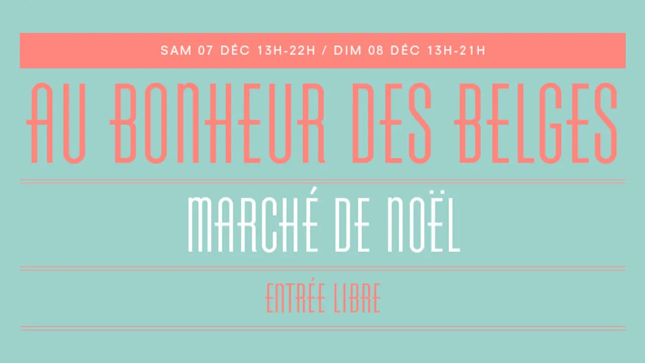 Marché de Noël : Au Bonheur des Belges