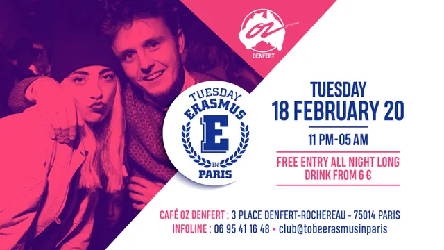 TUESDAY ERASMUS IN PARIS