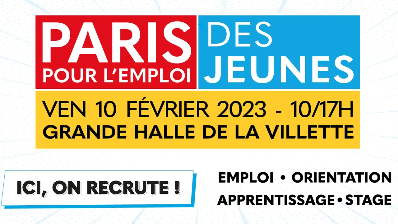 Ici, on recrute ! Paris pour l'emploi des jeunes