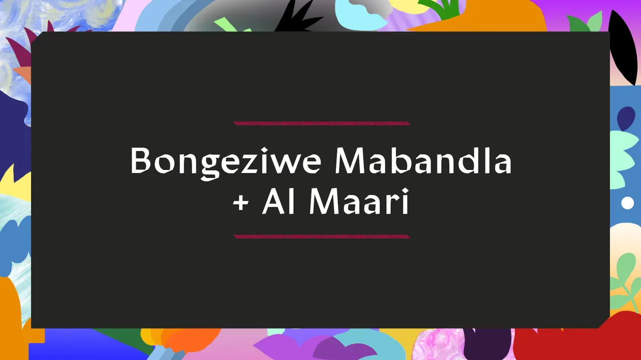Bongeziwe Mabandla x NYOKOBOP