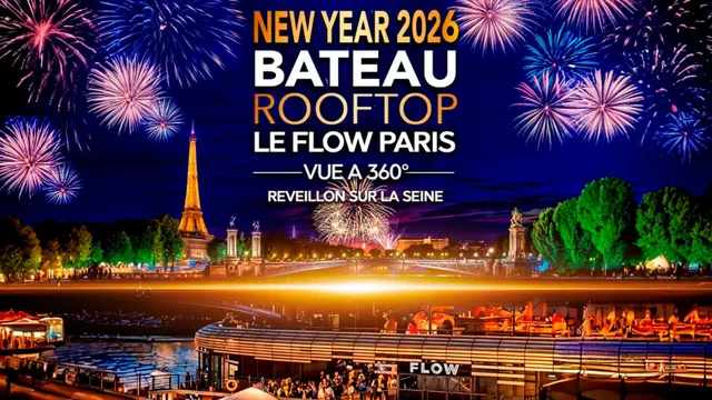 REVEILLON ROOFTOP BOAT DELUXE LE FLOW ALEXANDRE III