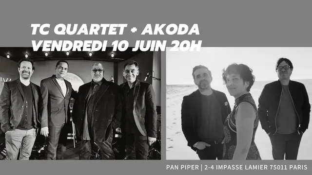 Tony Chasseur Quartet + AKODA : Les rendez-vous créoles