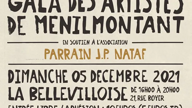 6e gala des artistes de Ménilmontant