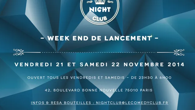 COMEDY NIGHT CLUB - WEEK END DE LANCEMENT - ***