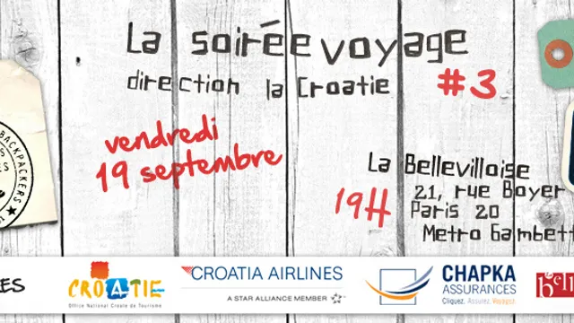 Soirée Voyage #3 : direction la Croatie