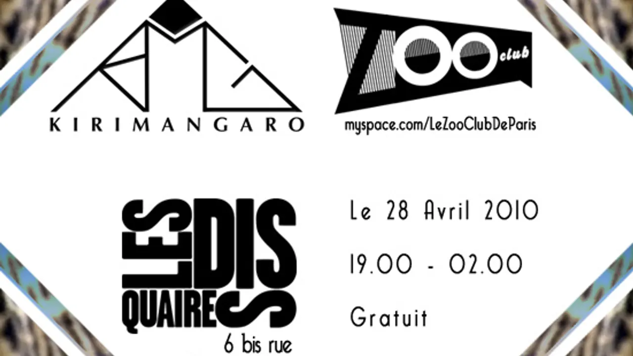 Les disquaires invite Kirimangaro et le Zoo Club