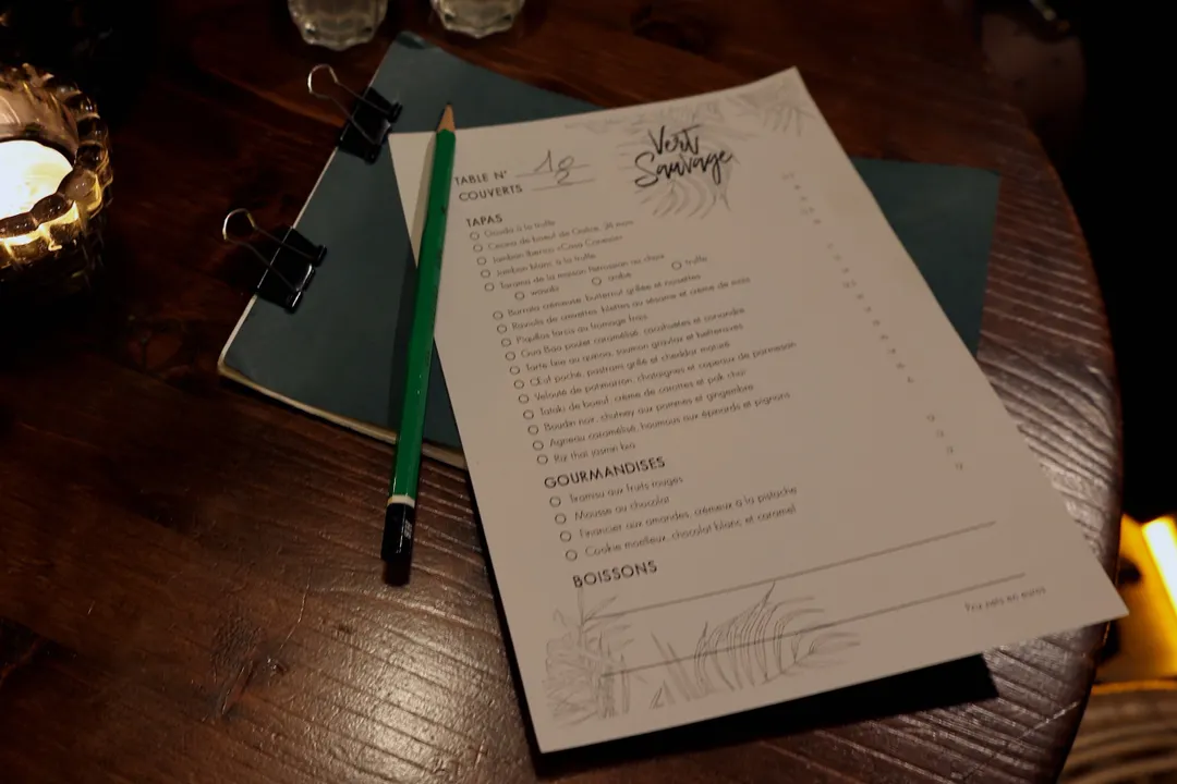 Vert Sauvage Restaurant Paris