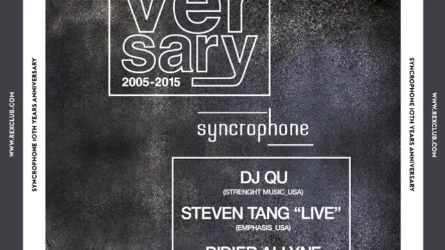 SYNCROPHONE 10TH YEARS ANNIVERSARY