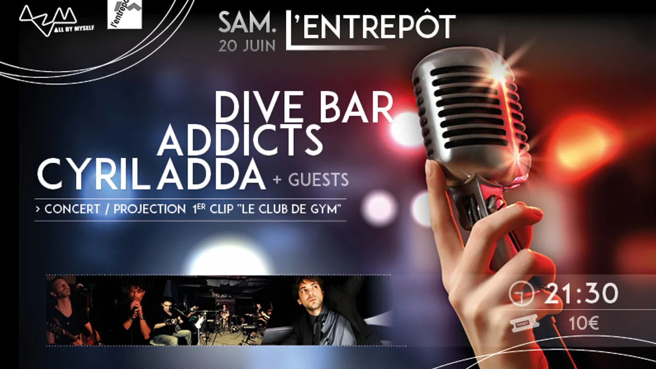 CYRIL ADDA / ADDICTS / DIVE BAR en concert