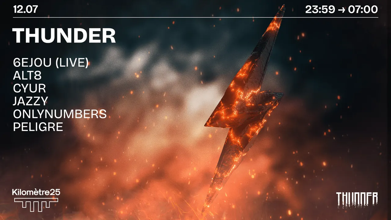 THUNDER X KM25 : 6EJOU, ONLYNUMBERS, ALT8, PELIGRE & mor