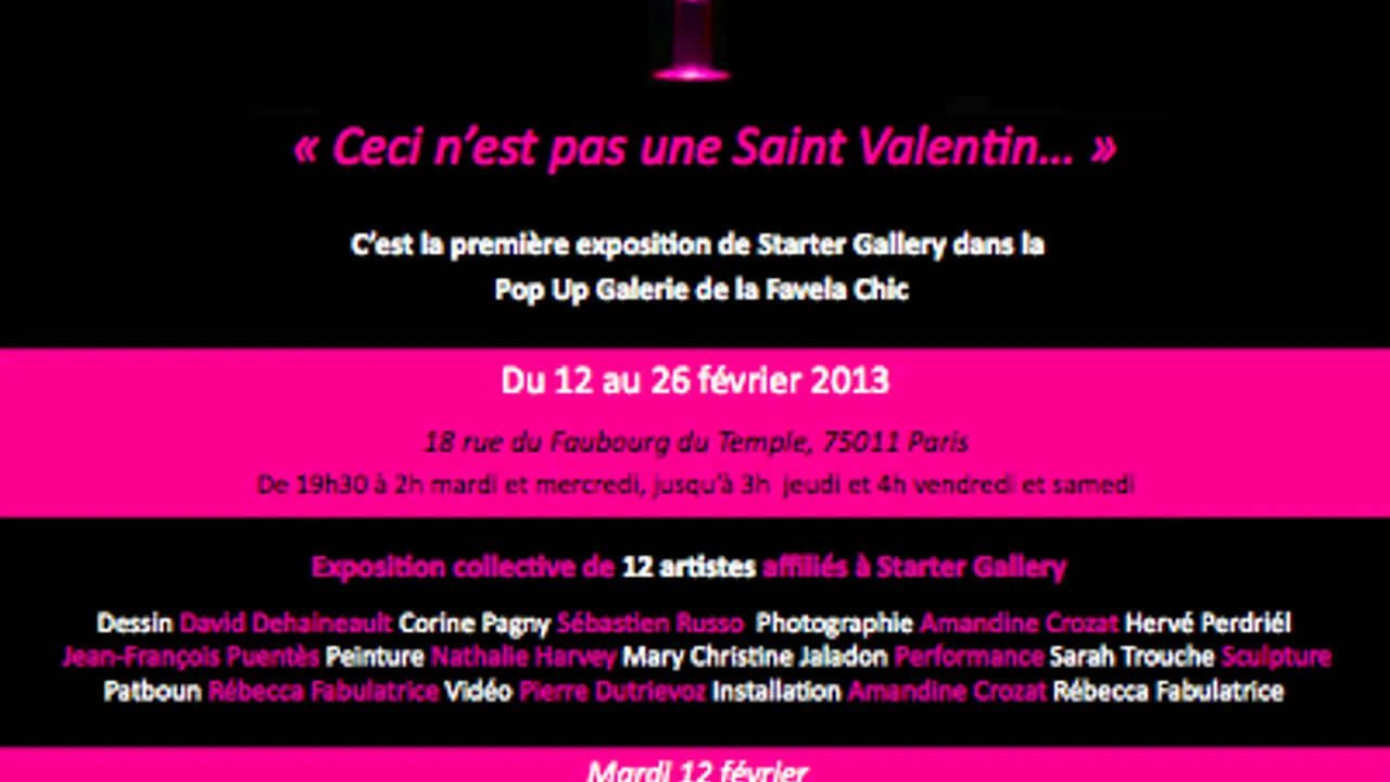 Ceci n'est pas une Saint Valentin