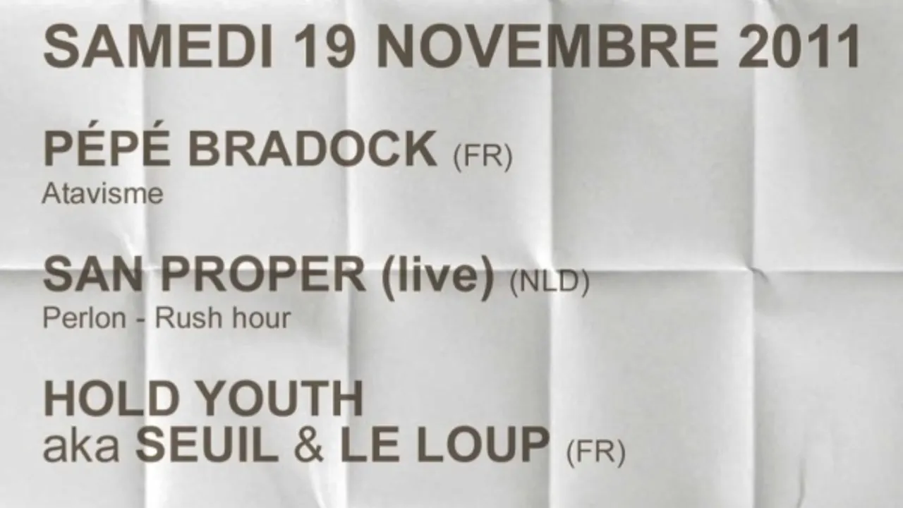 Dans le cadre des Nuits Capitales : Hold Youth